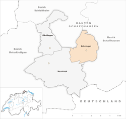 Karte Gemeinde Löhningen 2013